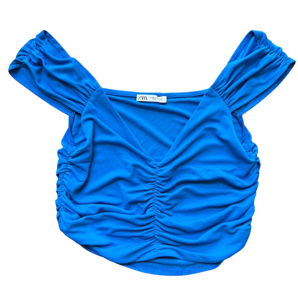 Zara, Size Medium, blue crop top/pants set